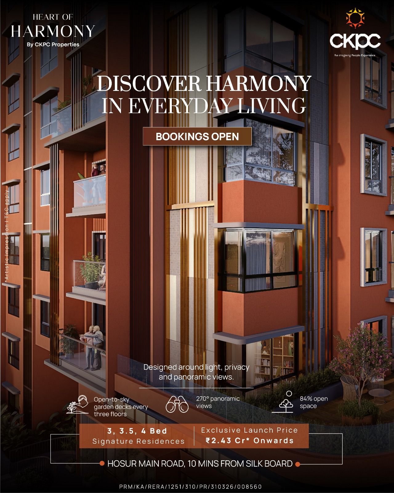 Heart of Harmony facade — designed around light and privacy