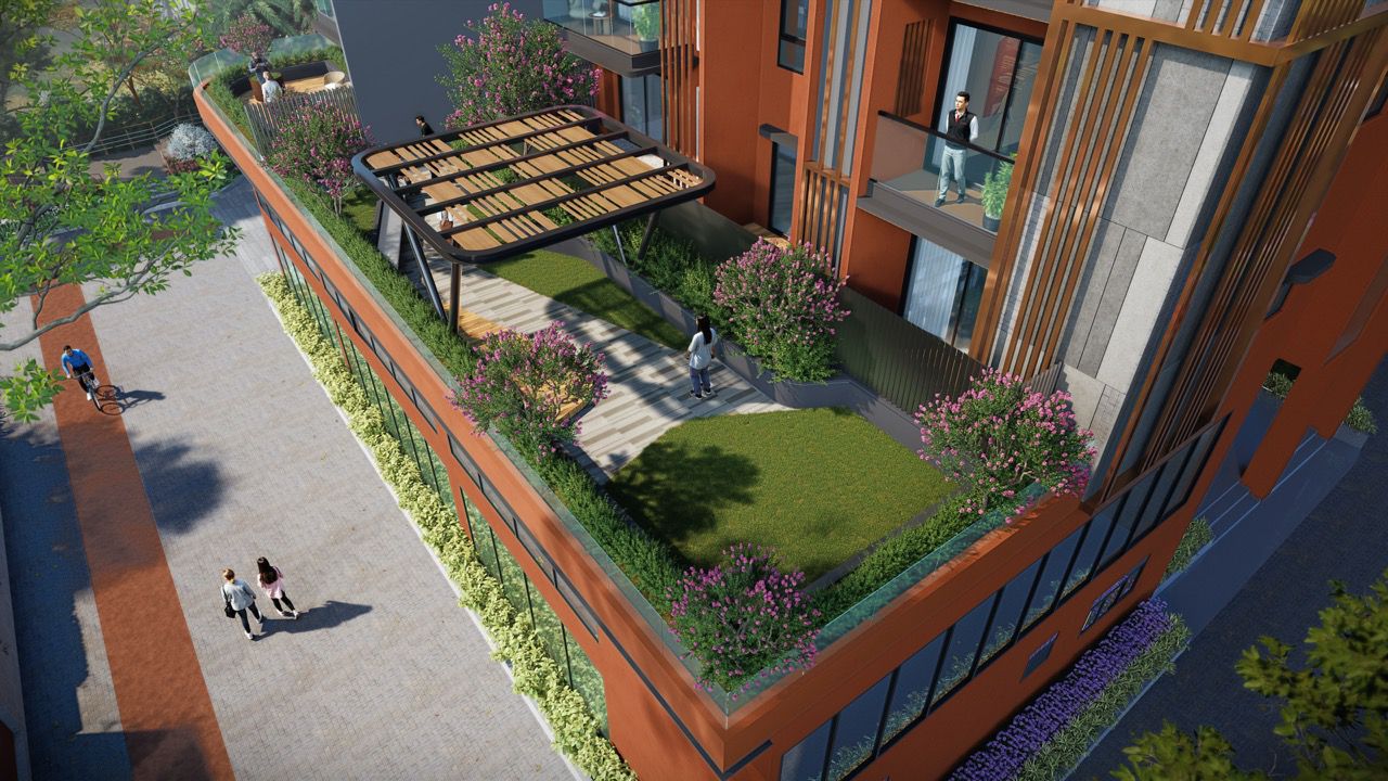 Open-to-sky garden deck — Heart of Harmony